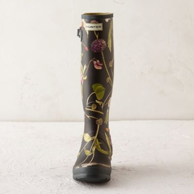 hunter floral boots