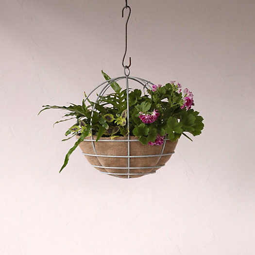 View larger image of Water-Saving Natural Hanging Basket Liner