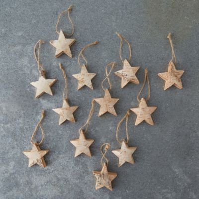 Birch Star Ornaments
