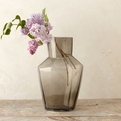 Smoked Geometric Vase