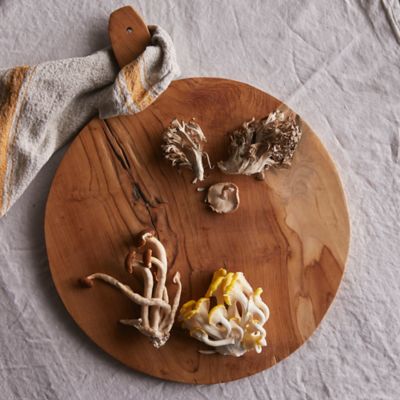 Small Pendleton Round-Up Teak Cutting Board