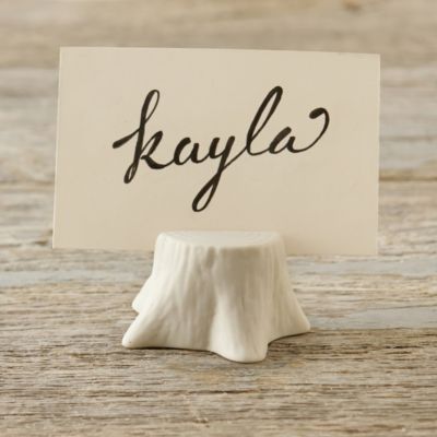 Porcelain Forest Place Card Holder