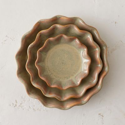 Habit + Form Ceramic Ruffle Tray