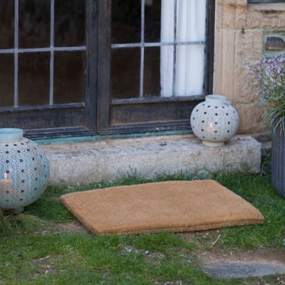 36x23 Home Braided Jute Door Mat - Outside the Box Palm Beach