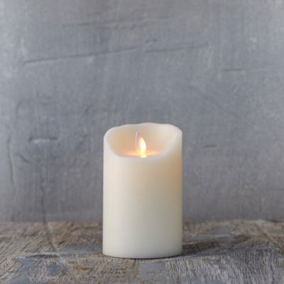 Flameless Pillar Timer Candle, Small