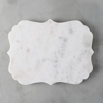 Scalloped Marble Serving Board
