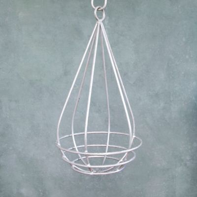 Zinc Raindrop Hanging Basket