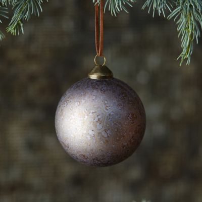 Metallic Swirl Globe Ornament