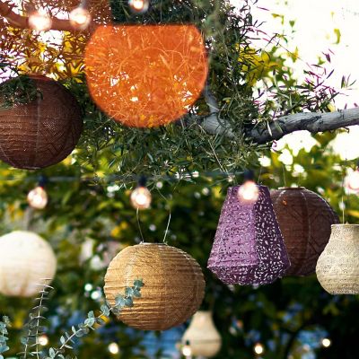 Floral Lace Battery Lantern, Oval - Terrain