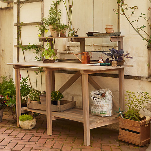 View larger image of Gardener Teak Potting Table