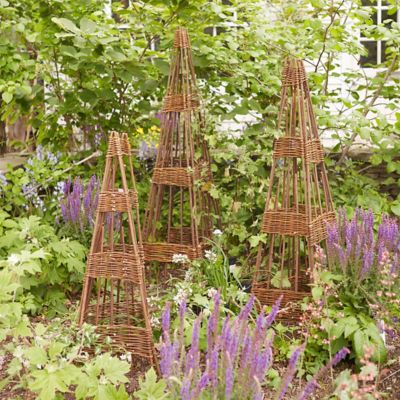 Woven Willow Folding Cone
