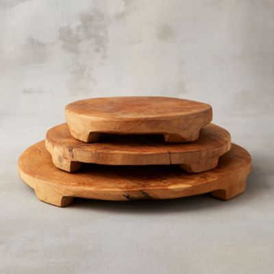 Footed Teak Serving Board - Terrain