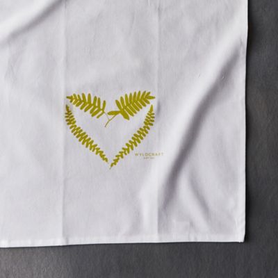 Fern Heart Tea Towel