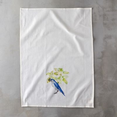 Woodland Watercolor Tea Towel
