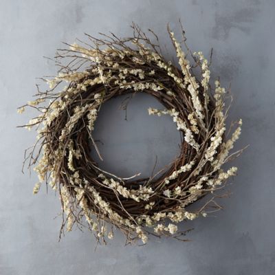 Larkspur Twig Wreath