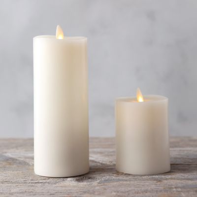 Flame Effect Pillar Candle