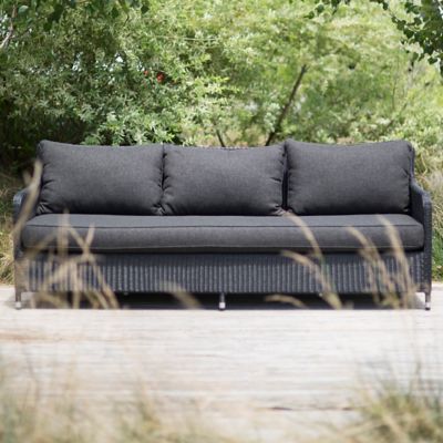 Minimalist All Weather Wicker Extra Large Sofa Terrain