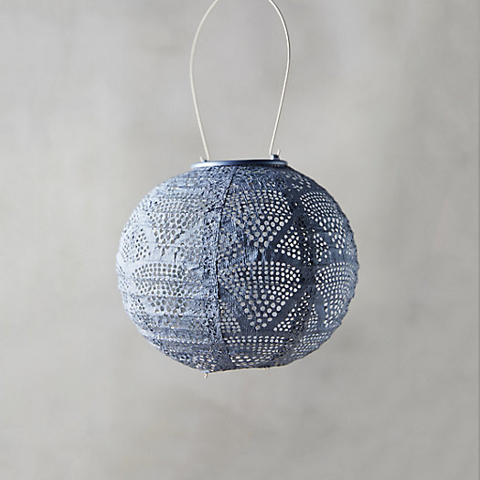 View larger image of Geometric Lace Solar Lantern, Small