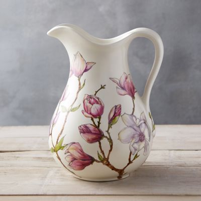 Painted Flowers Pitcher