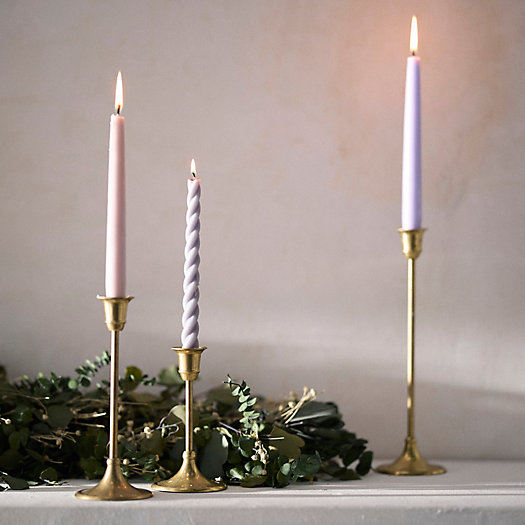 View larger image of Classic Antiqued Brass Candlestick, Tall