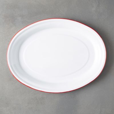 Enamel Oval Platter