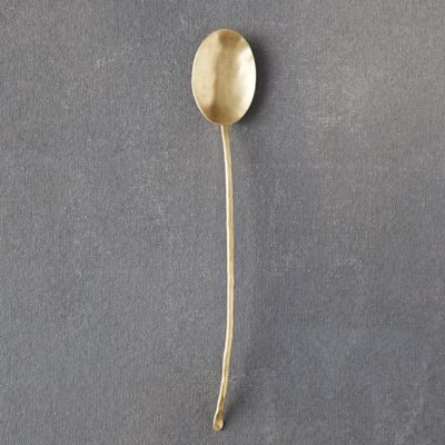 Forged Brass Serving Spoon