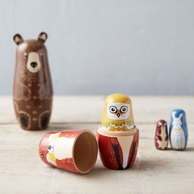 woodland nesting dolls