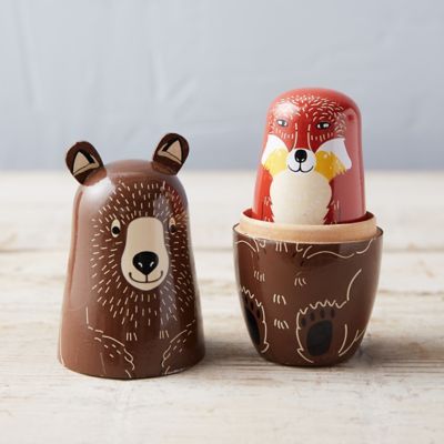 woodland nesting dolls