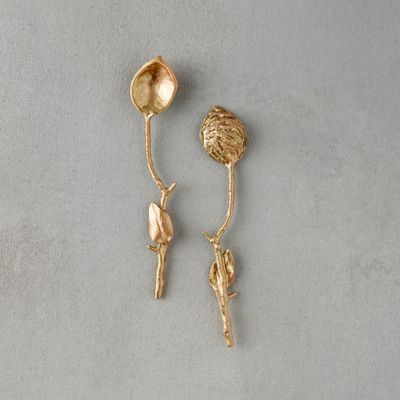 Peach Pit Spoons, Set of 2