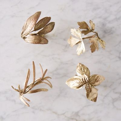 Botanical Napkin Rings (Set of 4)