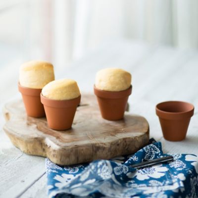 Rustic Flower Pot Bread Loaves - Lavender and Lovage