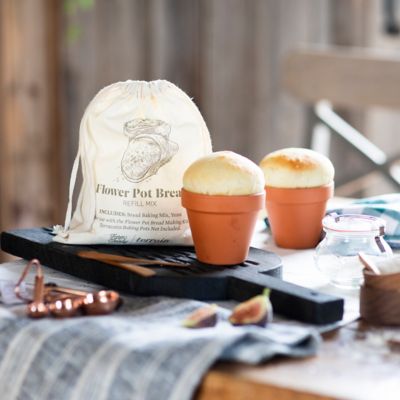 Flower Pot Bread Making Kit, Set of 4