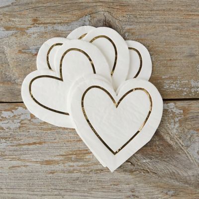 Golden Heart Napkins