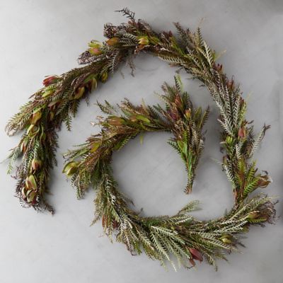 Fresh Grevillea and Leucadendron Garland