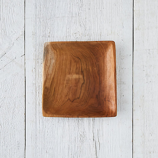 View larger image of Square Teak Root Salad Plate