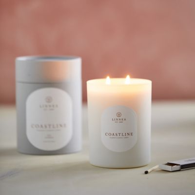 Pressed Wildflower Pillar Candle