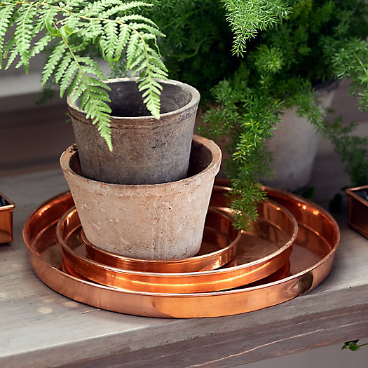 View larger image of Habit + Form Solid Copper Circle Tray