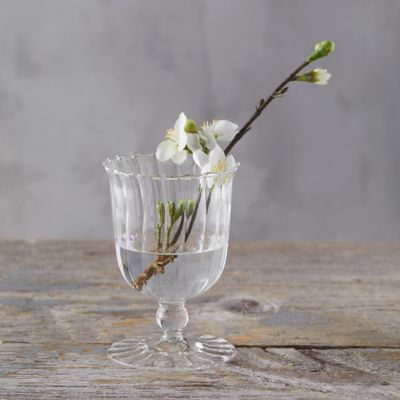 Scalloped Glass Vase