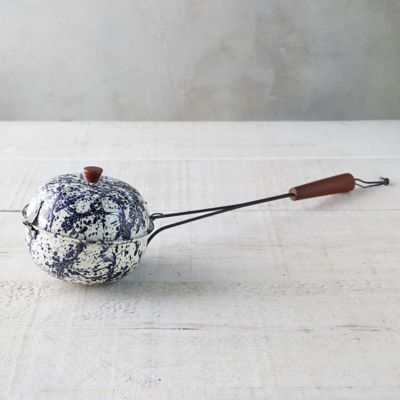 Marbled Enamel Popcorn Popper