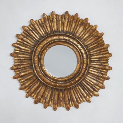 Sunburst Round Wall Mirror