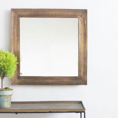 Cast Aluminum Square Mirror
