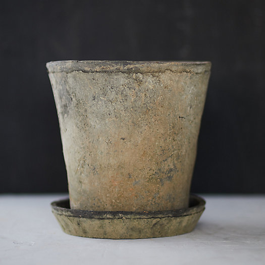 View larger image of Earth Fired Clay Herb Pot + Saucer Set