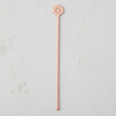 Monogram Copper Cocktail Stirrer
