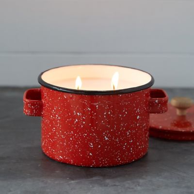 Hot Cider Candle, Enamel Pot