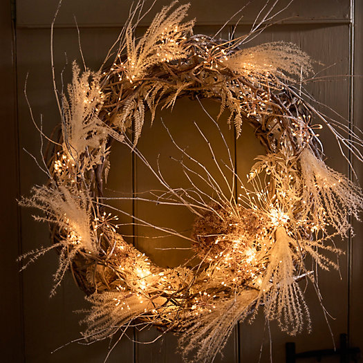 View larger image of Shop the Look: A Glowing Faux Cedar Wreath