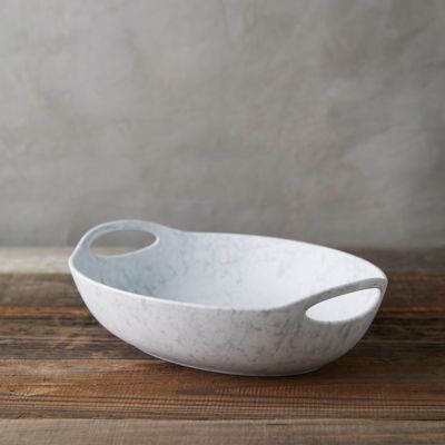 Faux Sea Glass Serving Bowl, Oval