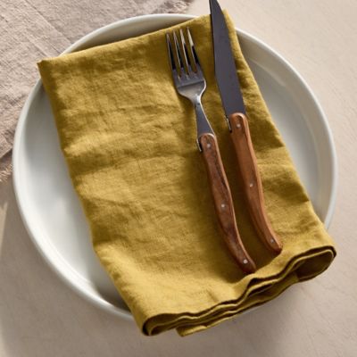 Bee Yellow Cloth Napkins - Set of 4 yellow napkins