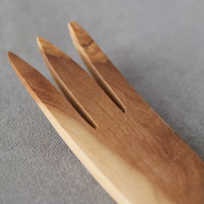 Olive Wood Salad Serving Spoon and Fork – Casablanca Market