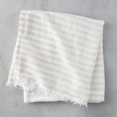 Linen Stripe Beach Towel