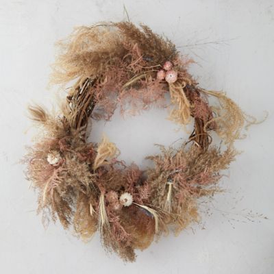 Plumosa + Pampas Wreath